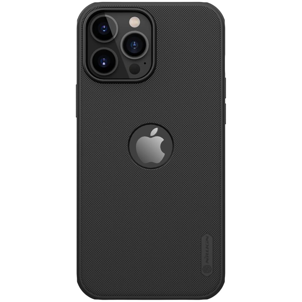 Nillkin Case for Apple iPhone 13 Pro Max (6.7" Inch) Super Frosted Shield Pro Hard Back Soft Border (PC + TPU) Shock Absorb Cover Raised Bezel Camera Protect PC with Logo Cut Black