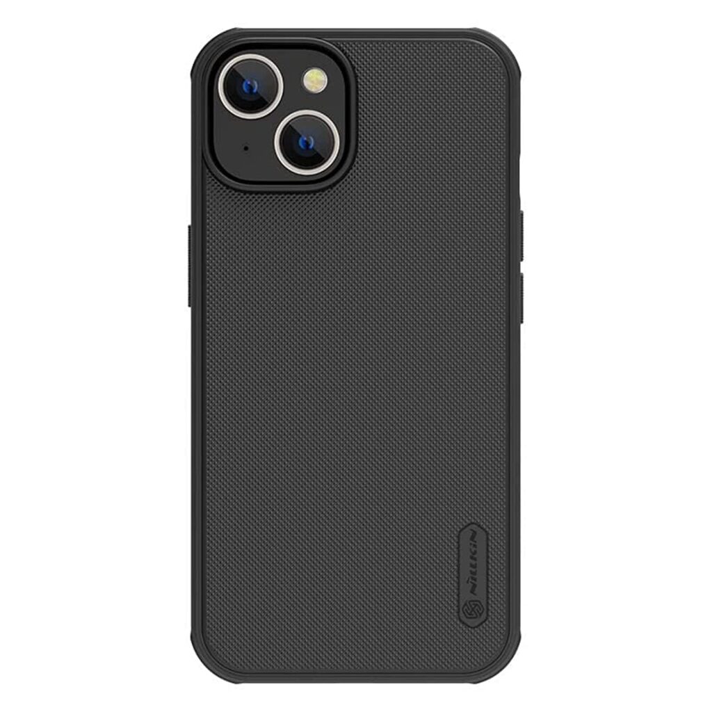 Nillkin Case for Apple iPhone 14 / iPhone 13 (6.1" Inch) Super Frosted Shield Pro Hard Back Soft Border (PC + TPU) Shock Absorb Cover Raised Bezel Camera Protect PC Without Logo Cut Black Color