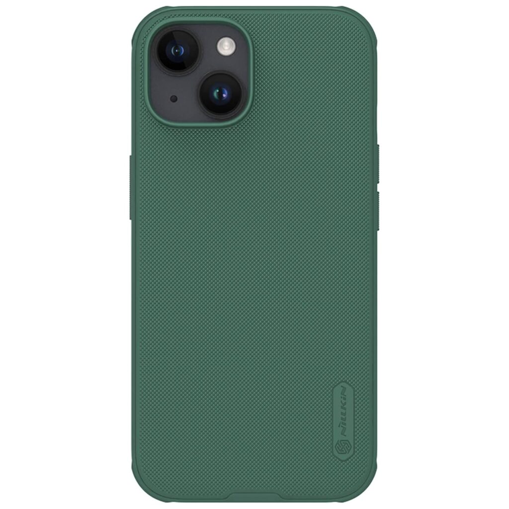 Nillkin Case for Apple iPhone 15 Plus (6.7" Inch) Super Frosted Shield Pro Hard Back Soft Border (PC + TPU) Shock Absorb Cover Raised Bezel Camera Protect PC Without Logo Cut Green Color