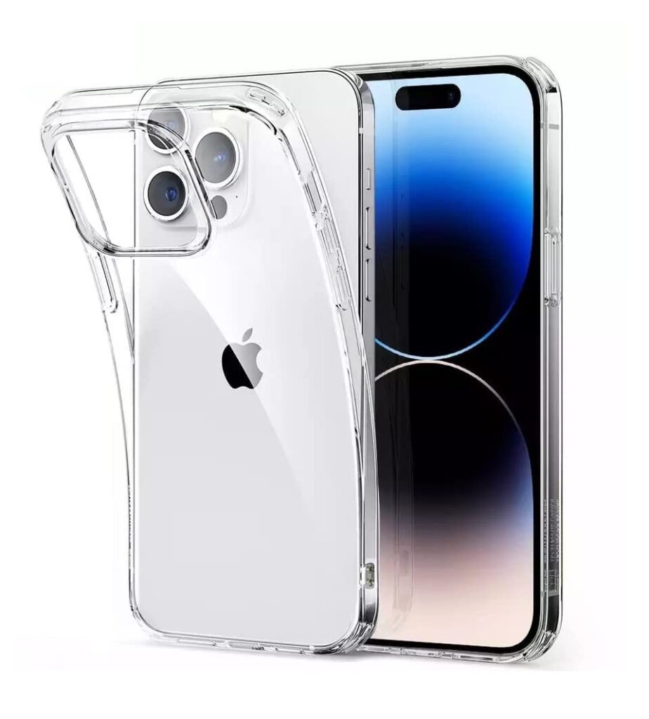 Plus Anti Dust Plug Mobile Cover (Soft & Flexible Back case) for Apple iPhone 14 Pro Max