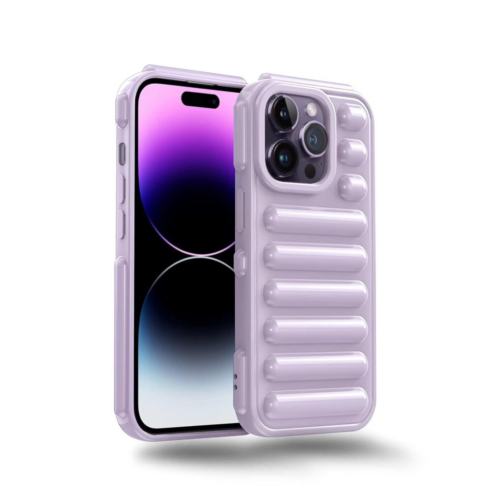 Plus High Protection Capsule Design Back Cover for Apple iPhone 14 Pro Max - Lilac Purple