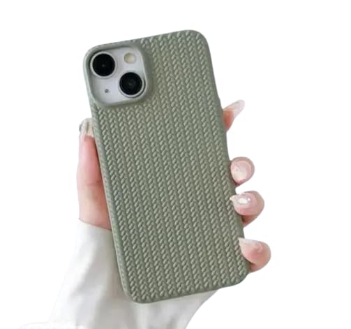 Premium Textured Shockproof Back Cover Case for iPhone 15 Plus | Anti-Slip Grip & Camera Protection (Green)