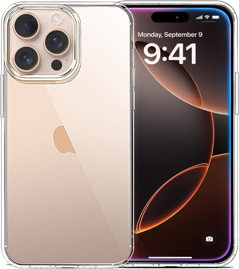 Printme Compatible with iPhone 14 Pro - Case Clear Soft Transparent Shockproof Protective Slim Thin Bumper Phone Cover for iPhone