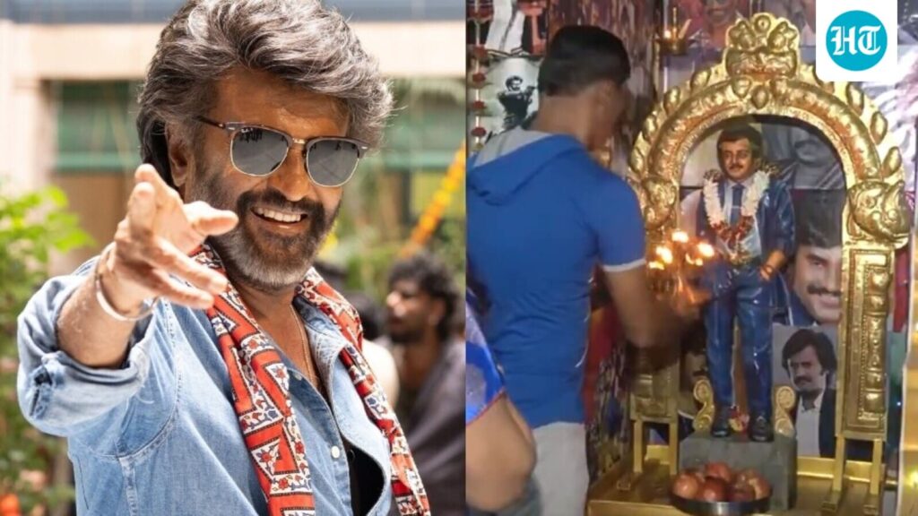 Rajinikanth fan puts bommai kolu with 230 figurines of the star ahead of Navaratri; performs puja. Watch