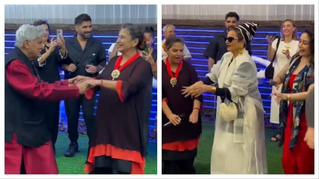 Inside Shabana Azmi’s 75th birthday party: Twirling with Javed Akhtar, grooving with Rekha and Madhuri Dixit