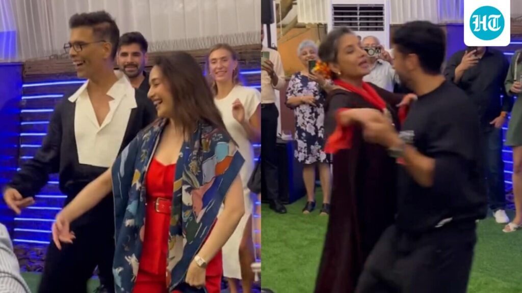 Madhuri Dixit, Karan Johar groove to Dafliwale Dafli Baja; Farhan Akhtar dances with Shabana Azmi at her birthday bash