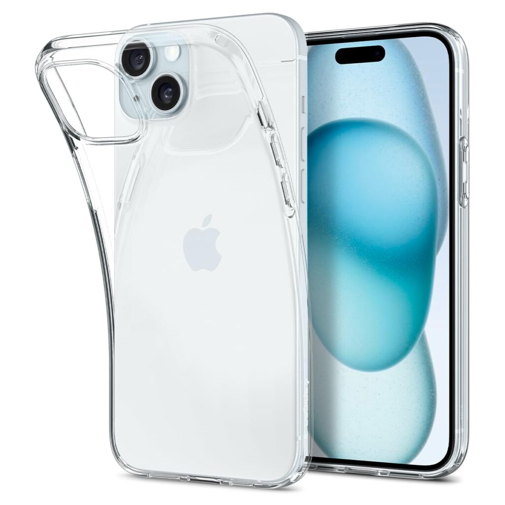Spigen Liquid Crystal Back Cover Case Compatible with iPhone 15 Plus (TPU | Crystal Clear)