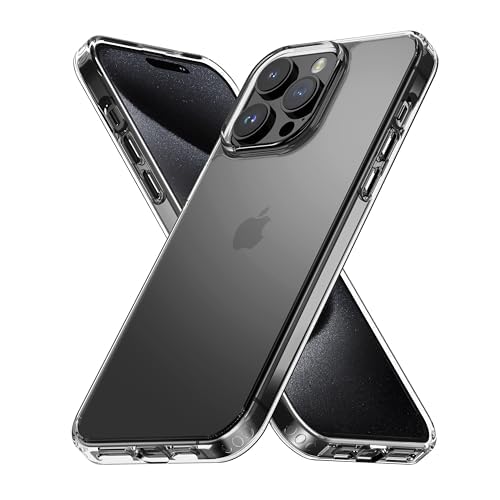 TOUCCH iPhone 15 Pro Max Hard Silicone Case (Transparent) | Shock Proof Scratch-Resistance Design & Camera Protection | Premium Slim Back Cover for Apple iPhone 15 Pro Max | Clear TPU - Transparent
