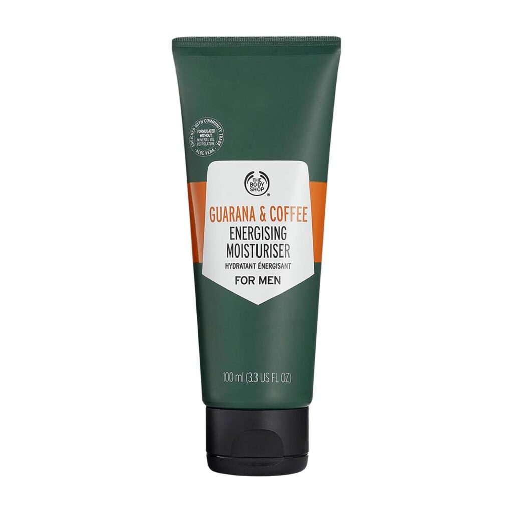 The Body Shop Guarana and Coffee Energizing Moisturizer For Men, 3.3 Fl Oz