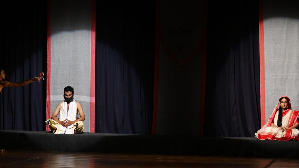 Three dancers highlight the universality in the teachings Ramakrishna, Sarada Devi and Vivekananda