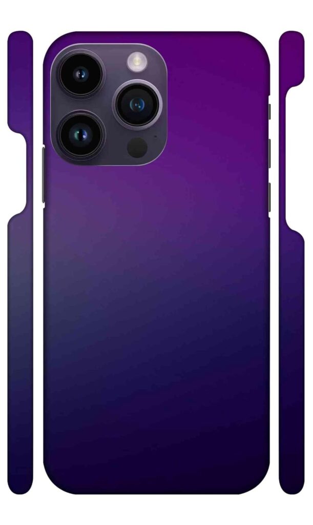 YAPZONE Simple Purple Designer Printed Hard Back Case for Apple iPhone 14 Pro Max Back Cover Attractive and Uniquely Crafted Smartphone Case