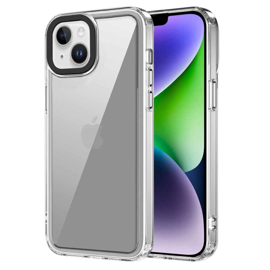 amazon basics Back Case Cover for iPhone 14 Plus (TPU + PC_Transparent)