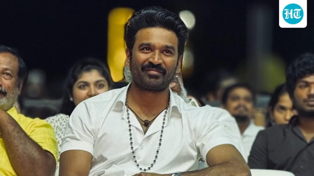 Dhanush gets teary-eyed after child actor's mother gives an emotional speech at Idli Kadai event