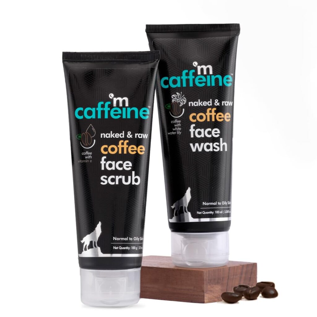 mCaffeine Anti Pollution skin Care Regime with Coffee Face Wash & Scrub | Combo Value Pack (100ml each) | Pack of 2