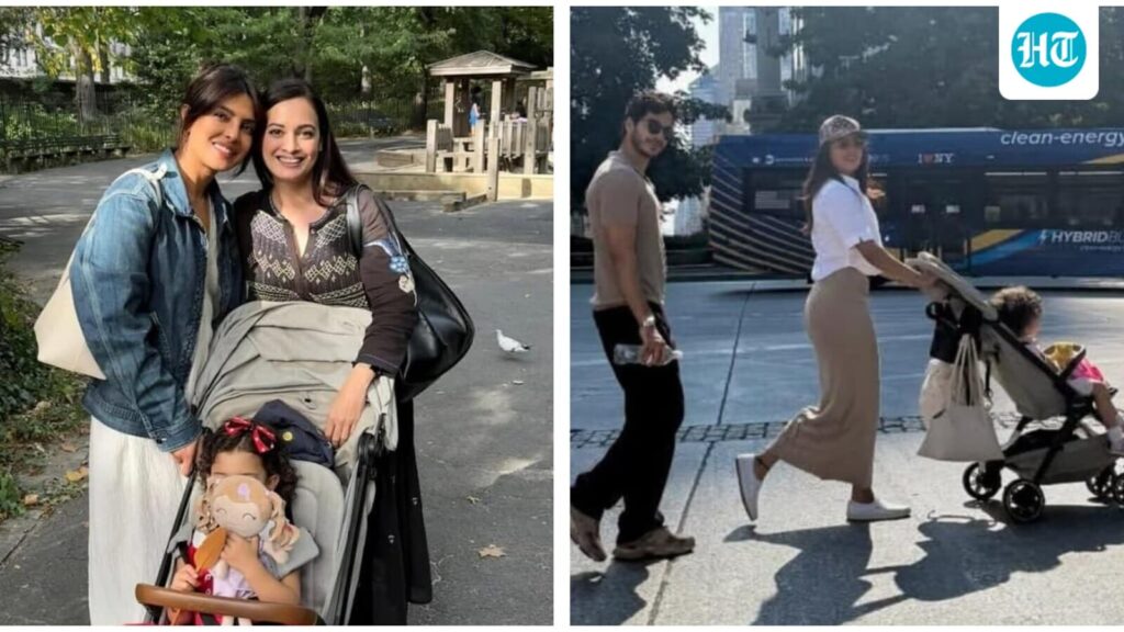 Priyanka Chopra takes daughter Malti out for a stroll in New York, hangs out with Ishaan Khatter, Dia Mirza. See pics