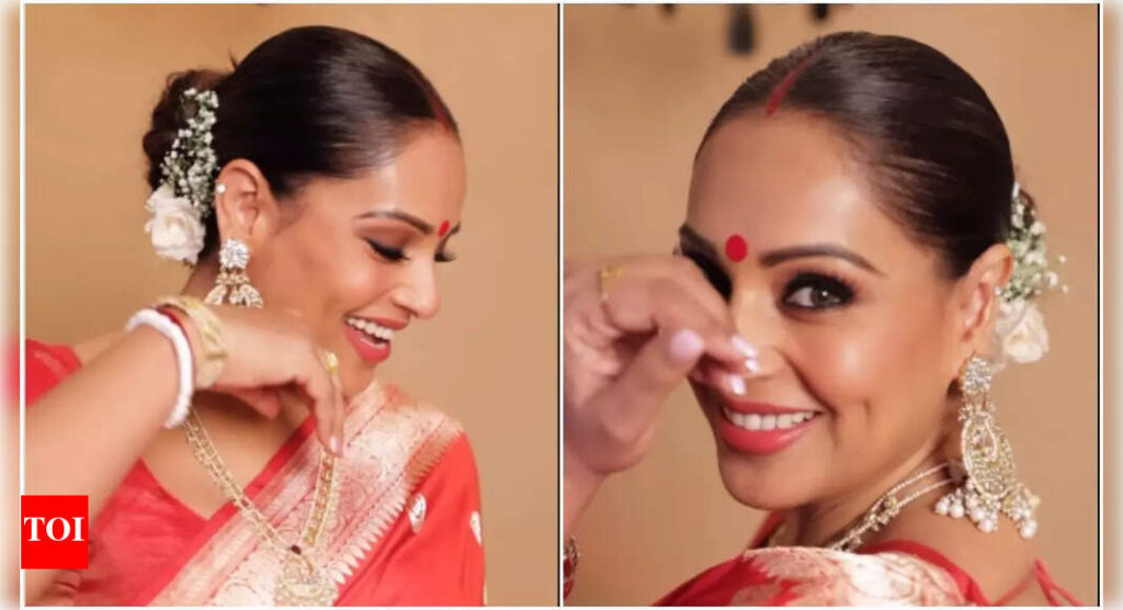 Bipasha Basu joins “Bipasha Bipasha” trend, shares amazing reel in stunning saree - watch video | Hindi Movie News