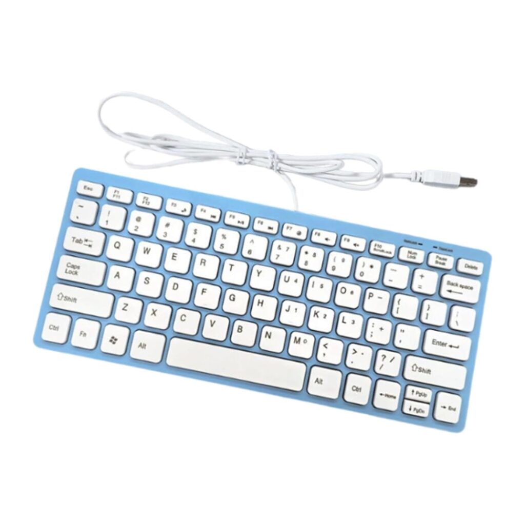 CALANDIS™ USB Wired Keyboard Small Comfortable Typing for Office Home Desktop Computer Blue | Keyboards & Keypads | Keyboards, Mice & Pointers