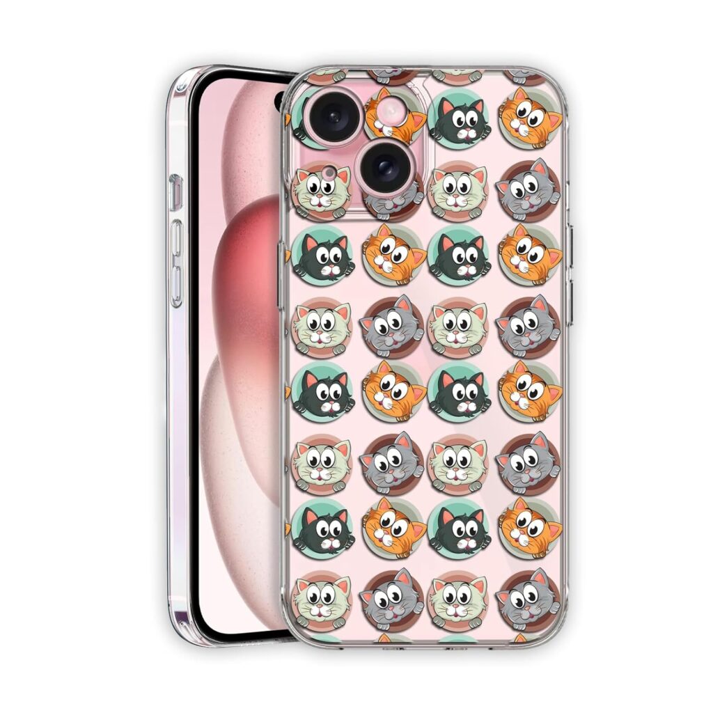 Amazon Brand - Solimo UV Printed Soft Flexible Transparent Back Cover for Apple iPhone 15 Plus - D1100