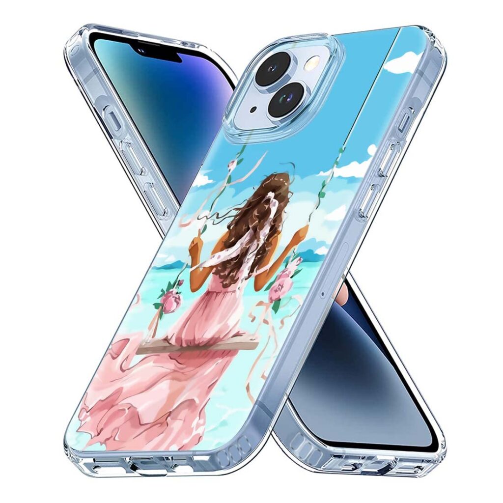 Fashionury Soft Silicon Slimfit Back Cover for Apple iPhone 14 Stylish Printed Back Cover for Apple iPhone 14 -SNO1055