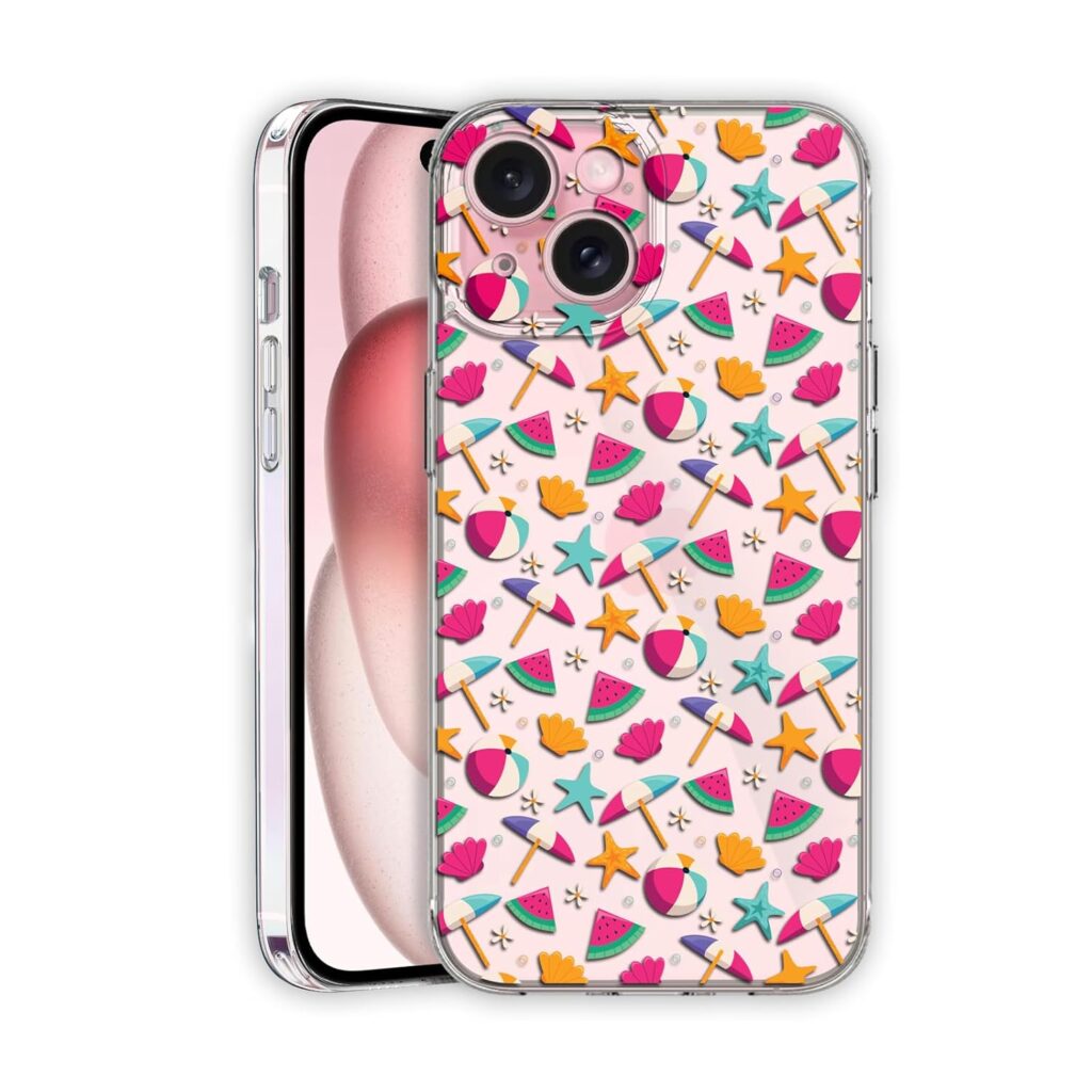 Amazon Brand - Solimo UV Printed Soft Flexible Transparent Back Cover for Apple iPhone 15 Plus - D1024