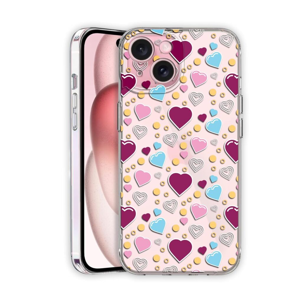 Amazon Brand - Solimo UV Printed Soft Flexible Transparent Back Cover for Apple iPhone 15 Plus - D1060