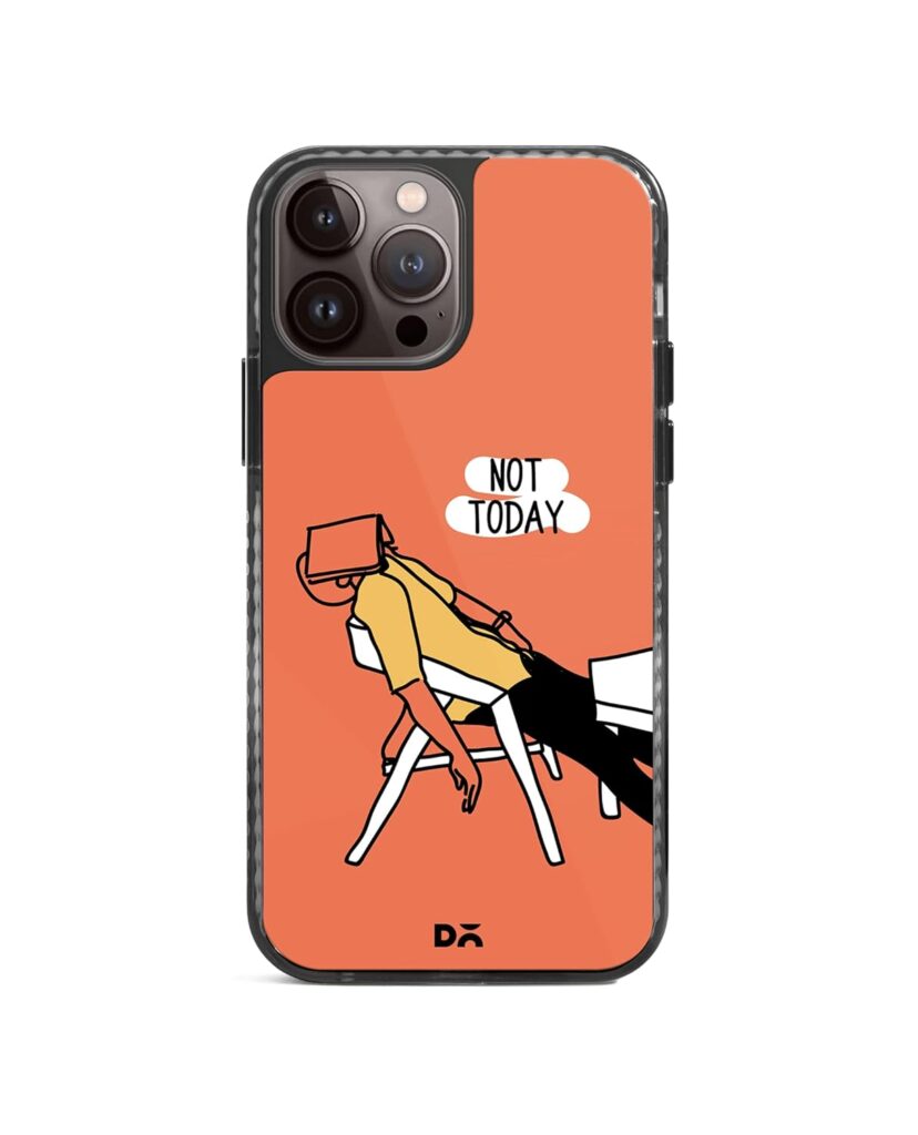 DailyObjects Case for iPhone 14 Pro Max Compatible with Mag-Safe Wireless Charging, Stride 2.0 Not Today Slim Shockproof Back Cover with Inner Magnetic Ring