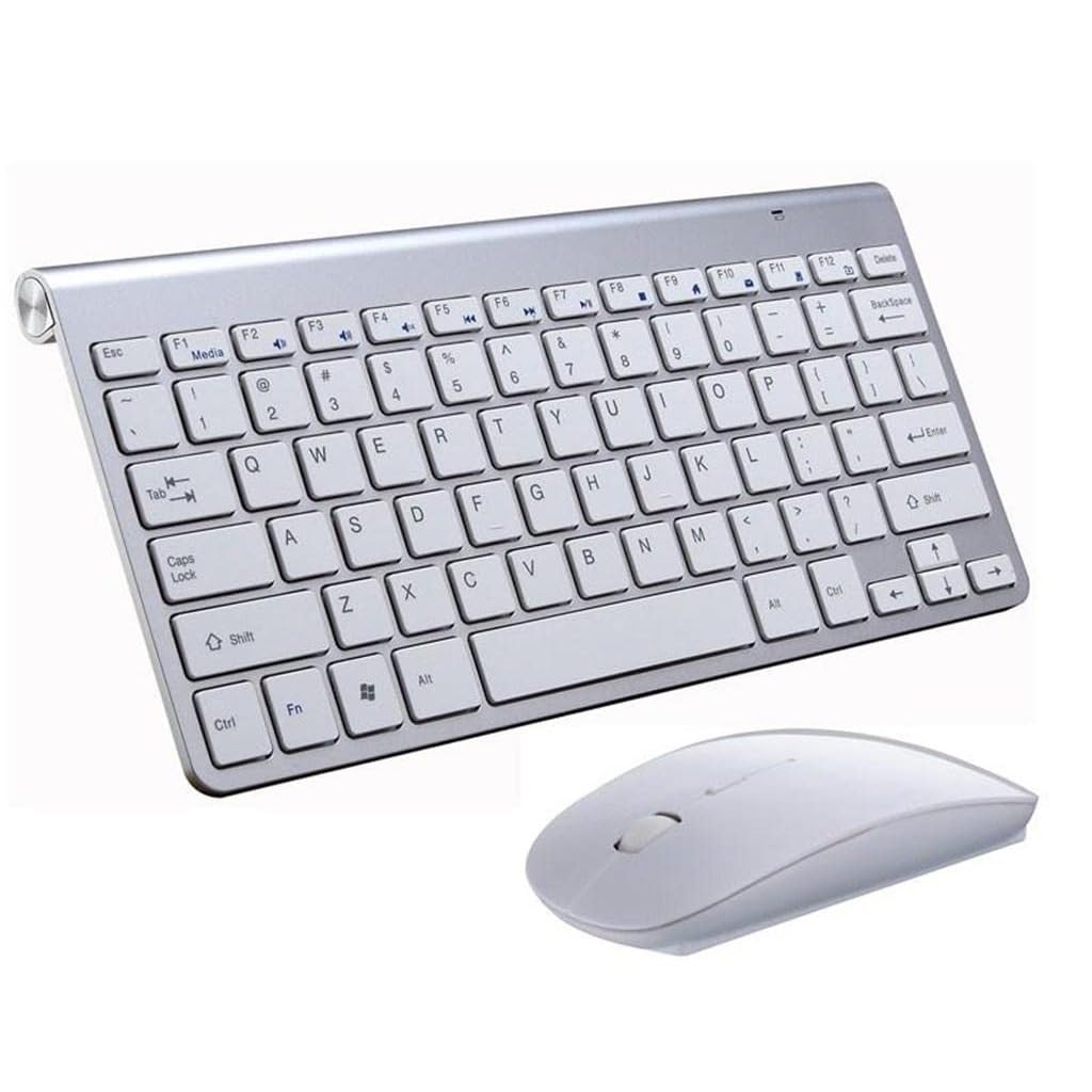 SHREYAGN Wireless Keyboard and Mouse Combo, Ultra Slim Wireless Computer Keyboard, Ergonomic Silent Mouse, Compact USB Keyboard Mouse Set for PC, Laptop, Tablet