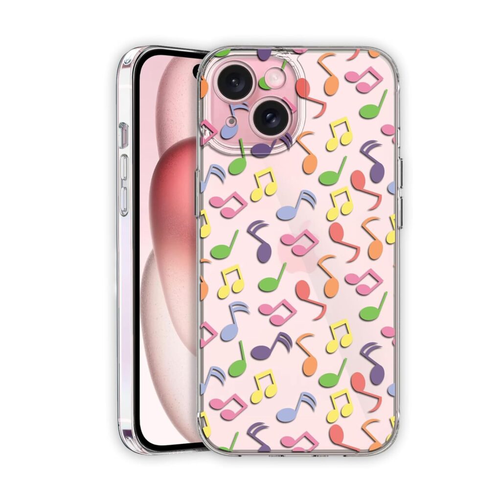 Amazon Brand - Solimo UV Printed Soft Flexible Transparent Back Cover for Apple iPhone 15 Plus - D1085