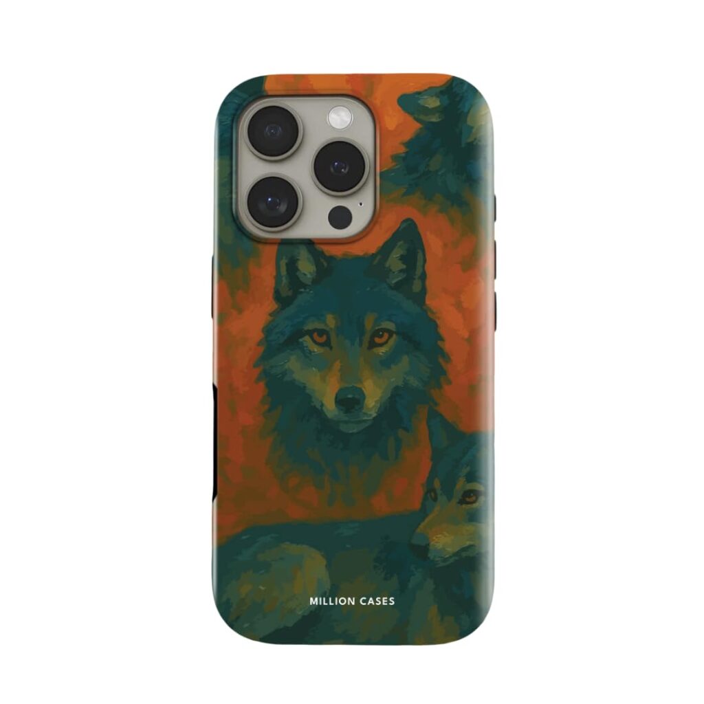 MILLION CASES Back Cover Case for iPhone 15 Plus Scratch Resistant Anti-Slip Polycarbonate Shockproof Protective Durable Lupine Crystal Case for Men & Boys