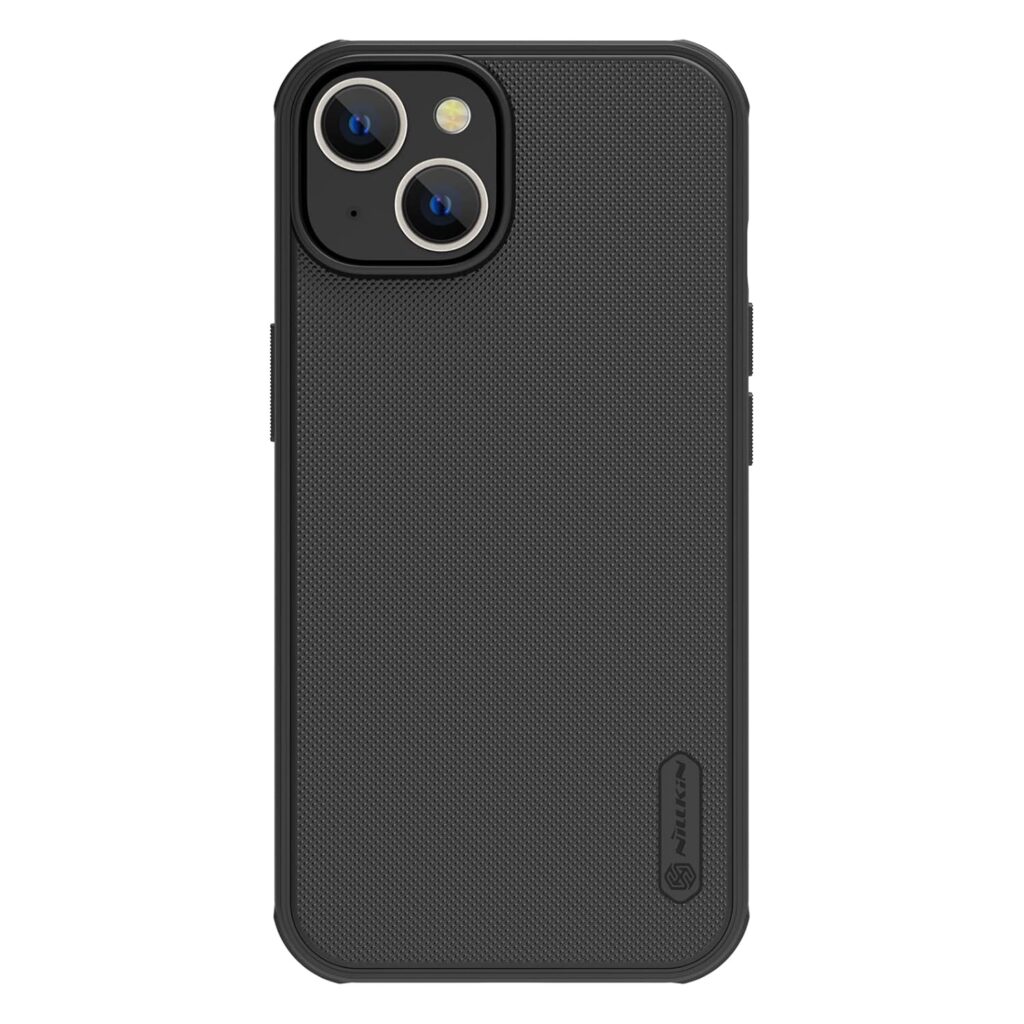 Nillkin Case for Apple iPhone 14 / iPhone 13 (6.1" Inch) Super Frosted Shield Pro Hard Back Soft Border (PC + TPU) Shock Absorb Cover Raised Bezel Camera Protect PC Without Logo Cut Black