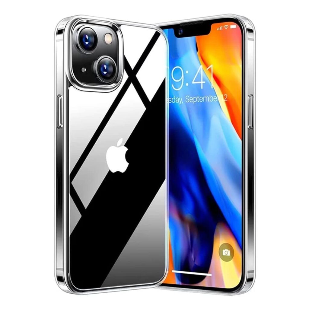 Amazon Brand - Solimo Basic Case for Apple iPhone 14 Plus (Silicone_Clear)