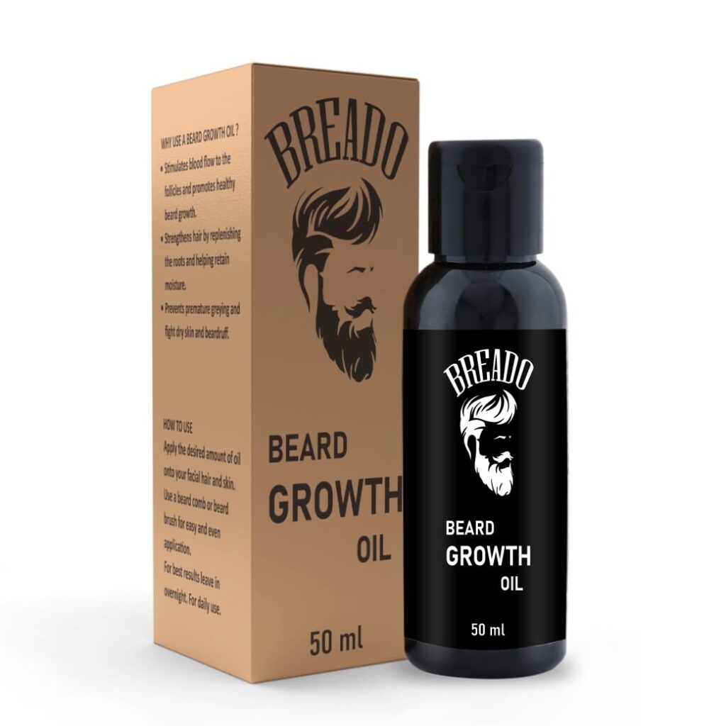 BREADO Beard oil Booster thicker looking beard shaving Mustache Oil Beard Care beard health 50ML | 1 PCS