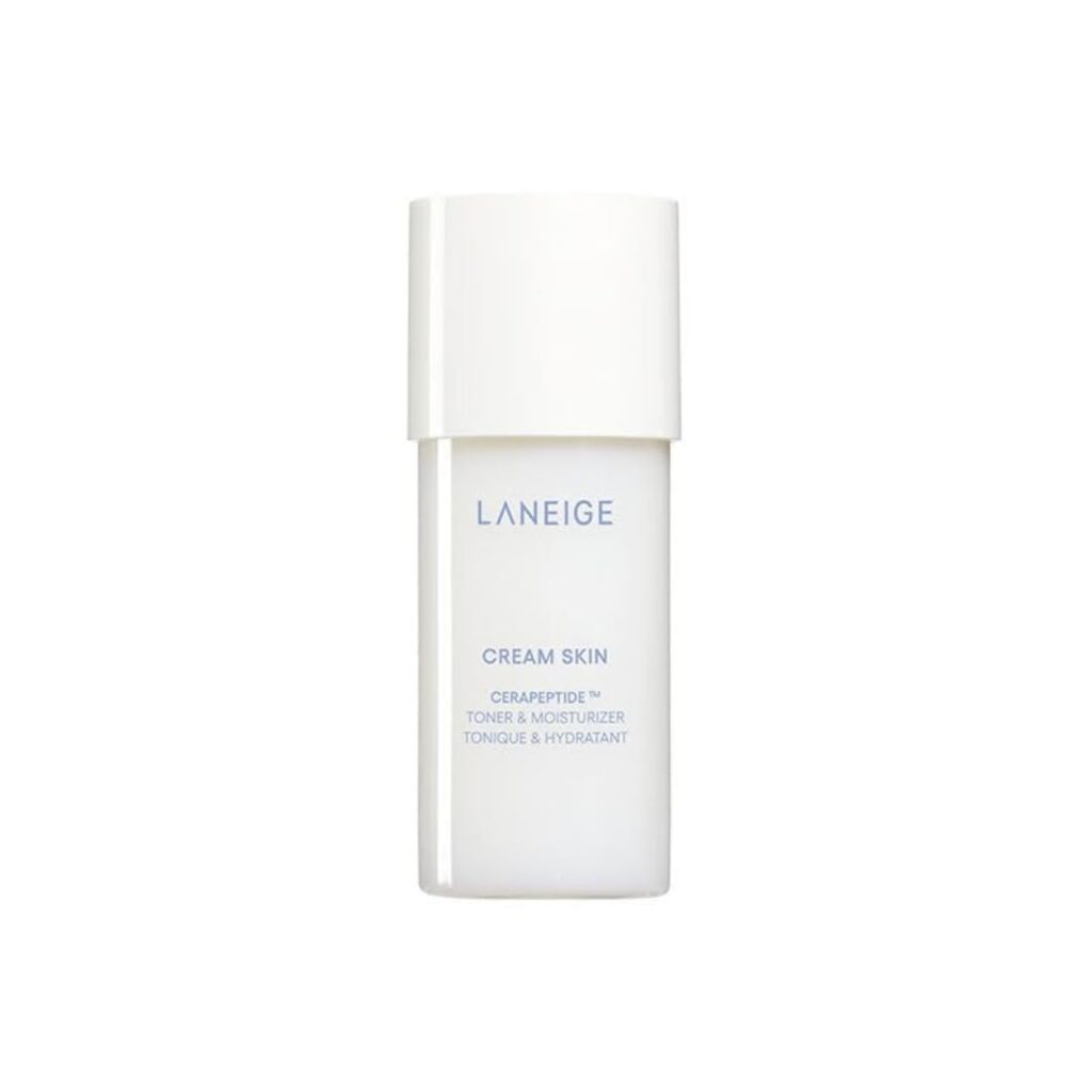 LANEIGE Cream Skin Toner & Moisturizer | Dual Function | Toner for Glowing Skin | Ceramides Moisturizer with Peptides | Boosts Skin Barrier & Lightweight | Korean Skincare | For Men and Women