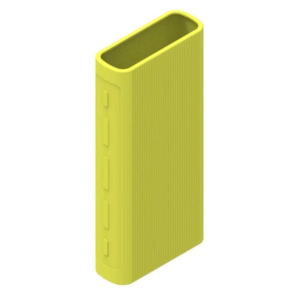 Oboe Silicone Soft Cover Case Compatible with Mi Power Bank 3i 20000 mAh Battery (Green) [Power Bank NOT Included]