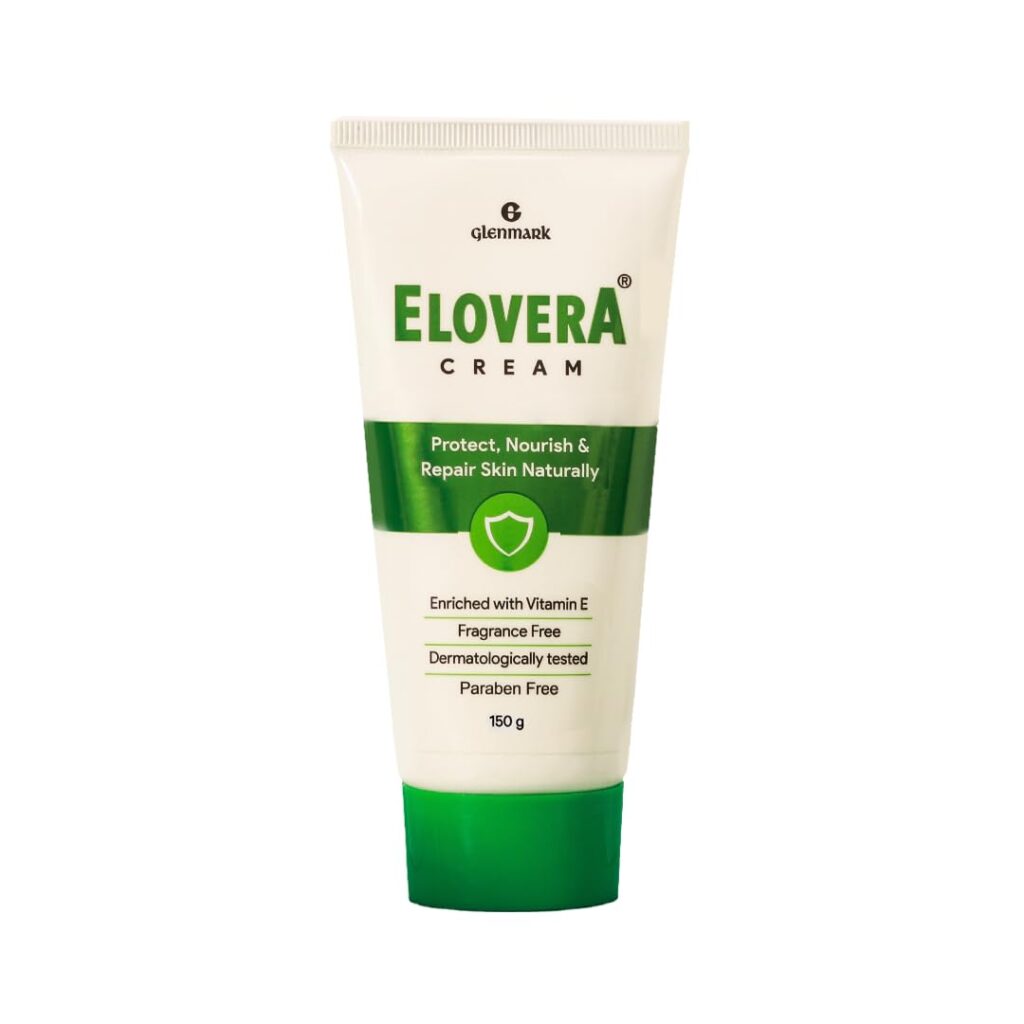 Elovera Moisturising Cream 150g | For Dry Skin | with Aloe Vera & Vitamin E | Protects, Nourishes and Repairs Skin | Paraben Free | Fragrance Free