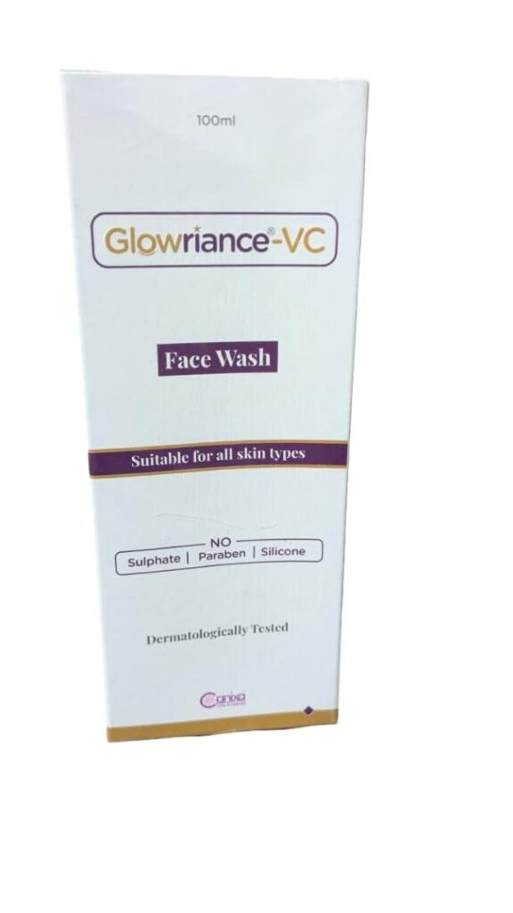 Glowriance-VC Face Wash, Skin brightening, Paraben-free, Suitable for all skin types 100ml (Pack of 1)