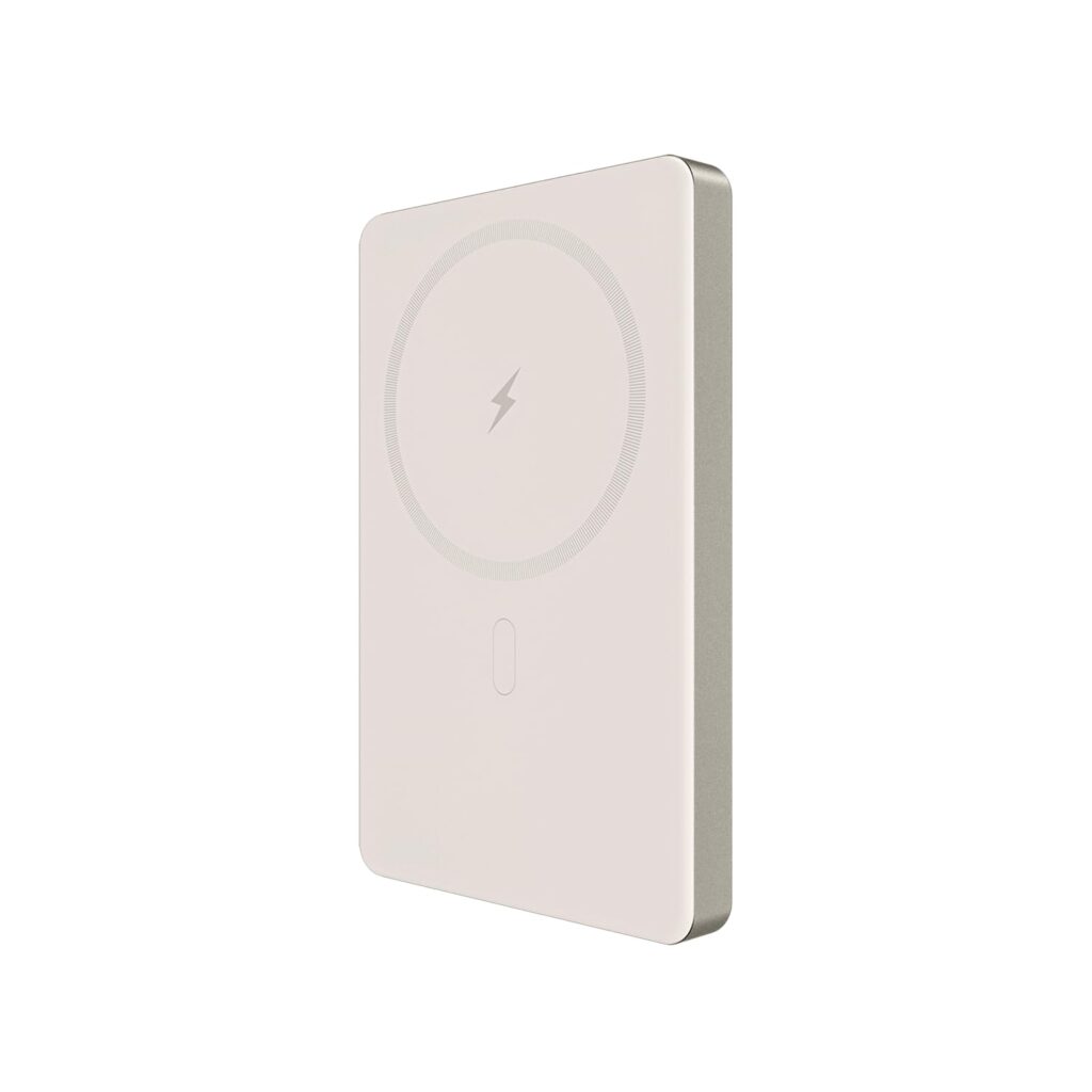 POWERUP Powerslim Mini 10000mAh Mag-Safe Power Bank, 15W Fast Wireless Charging | Strong Magnetic Hold | Ultra-Slim 22.5W Fast Charing Type C Port Compatible with Wireless Charging Phones - Gold