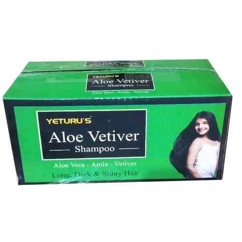 Yeturu's Aloe Vetiver Shampoo (5ml)- 50 sachets (1 box)