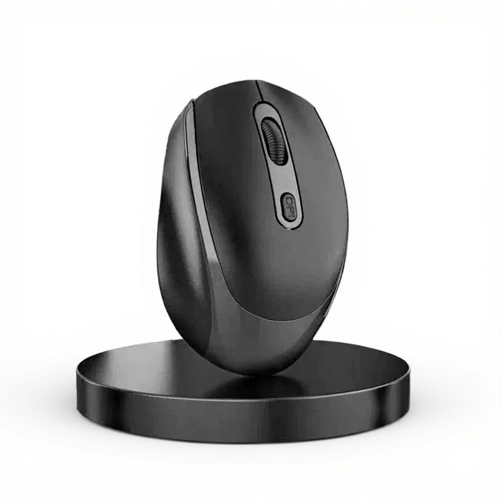 Wireless Mouse Dual‑Mode Bluetooth & 2.4G | Silent Click, Light‑Weight, 256‑Battery Rechargeable, 4.0K DPI, USB‑C Charging | Ergonomic, Portable for Tablet, Laptop, Mac