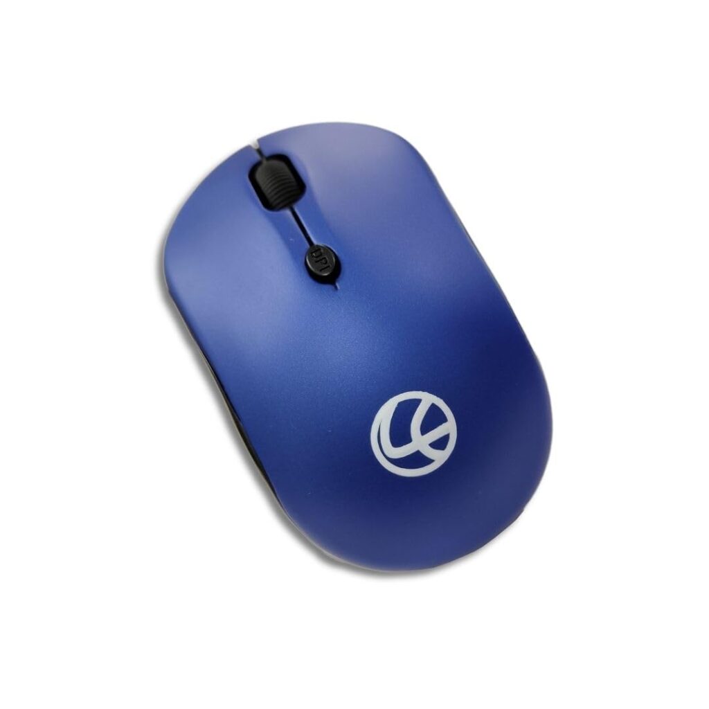 LAPCARE Safari Wireless Optical Mouse (IND) with 2.4 Ghz 1600 DPI and Optical Sensor, Blue