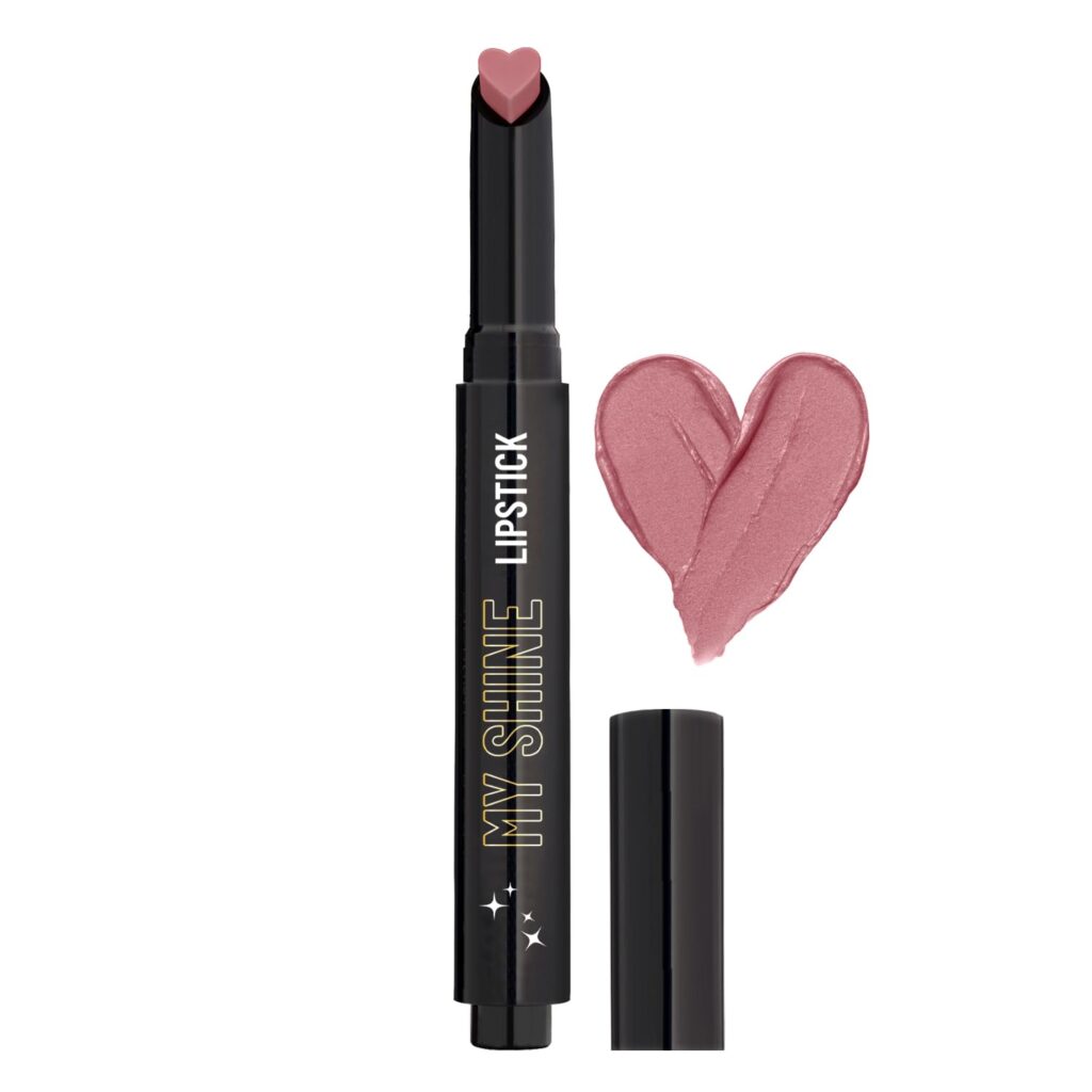 Swiss Beauty My Shine Creamy Lipstick with Vitamin E | Long Lasting Lipstick with Shiny finish | Shade- Bitter Nude, 1.5gm