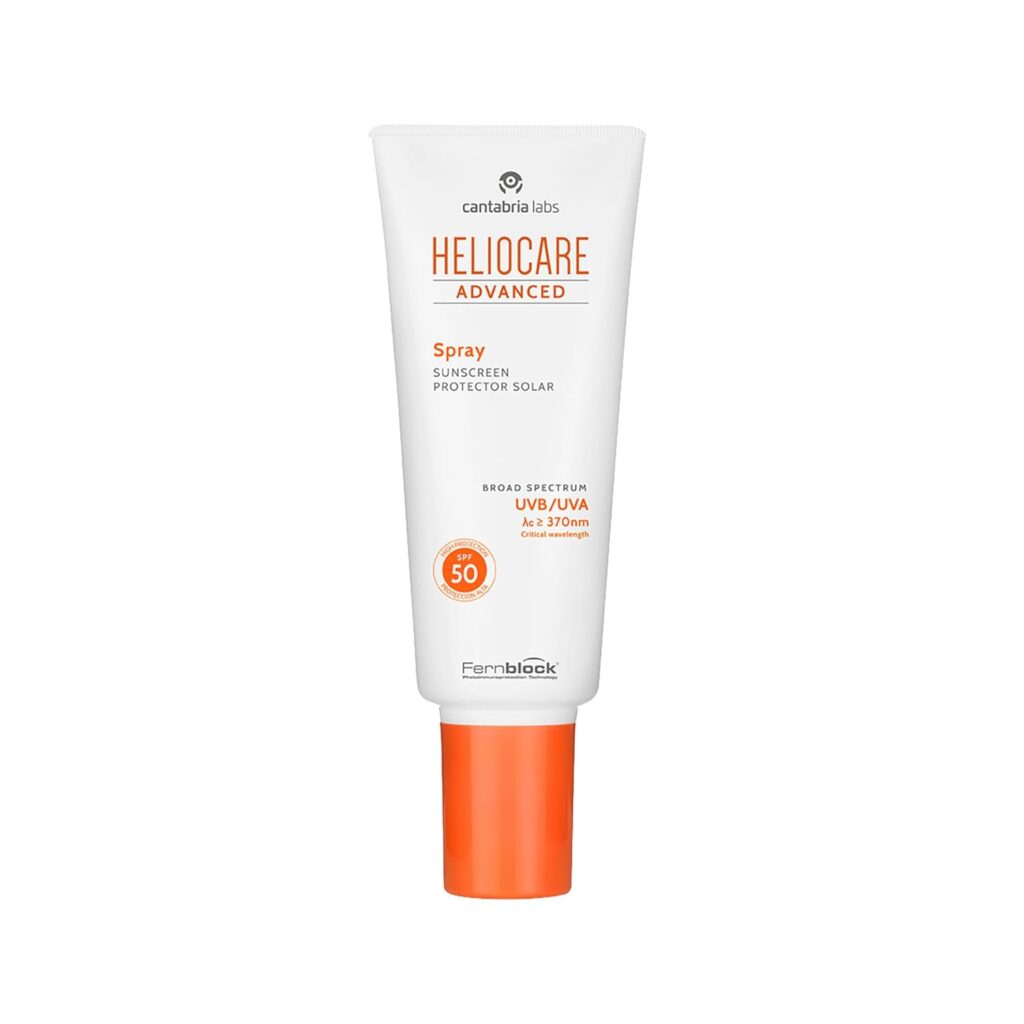 Heliocare Advanced SPF 50 Sunscreen Spray for Body | Fast-Absorbing, Water Resistant & No White Cast | Lightweight, Easy Application | Green Tea & Antioxidants | 200ml