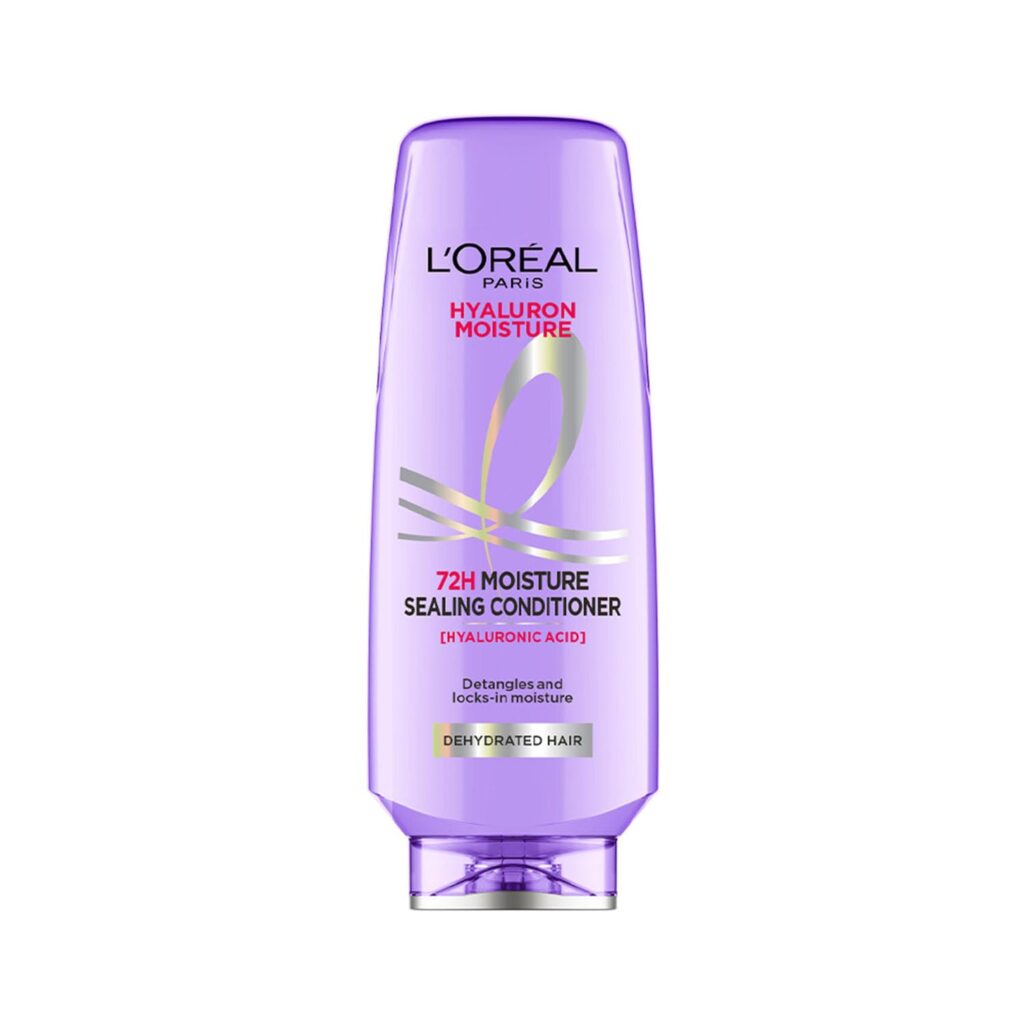 L'Oreal Paris Fresh Hyaluron Moisture 72HR Moisture Sealing Conditioner Powered By Hyaluronic Acid, For Frizz-Free, Hydrated And Bouncy Hair Full Of Life | 340 Millilitres