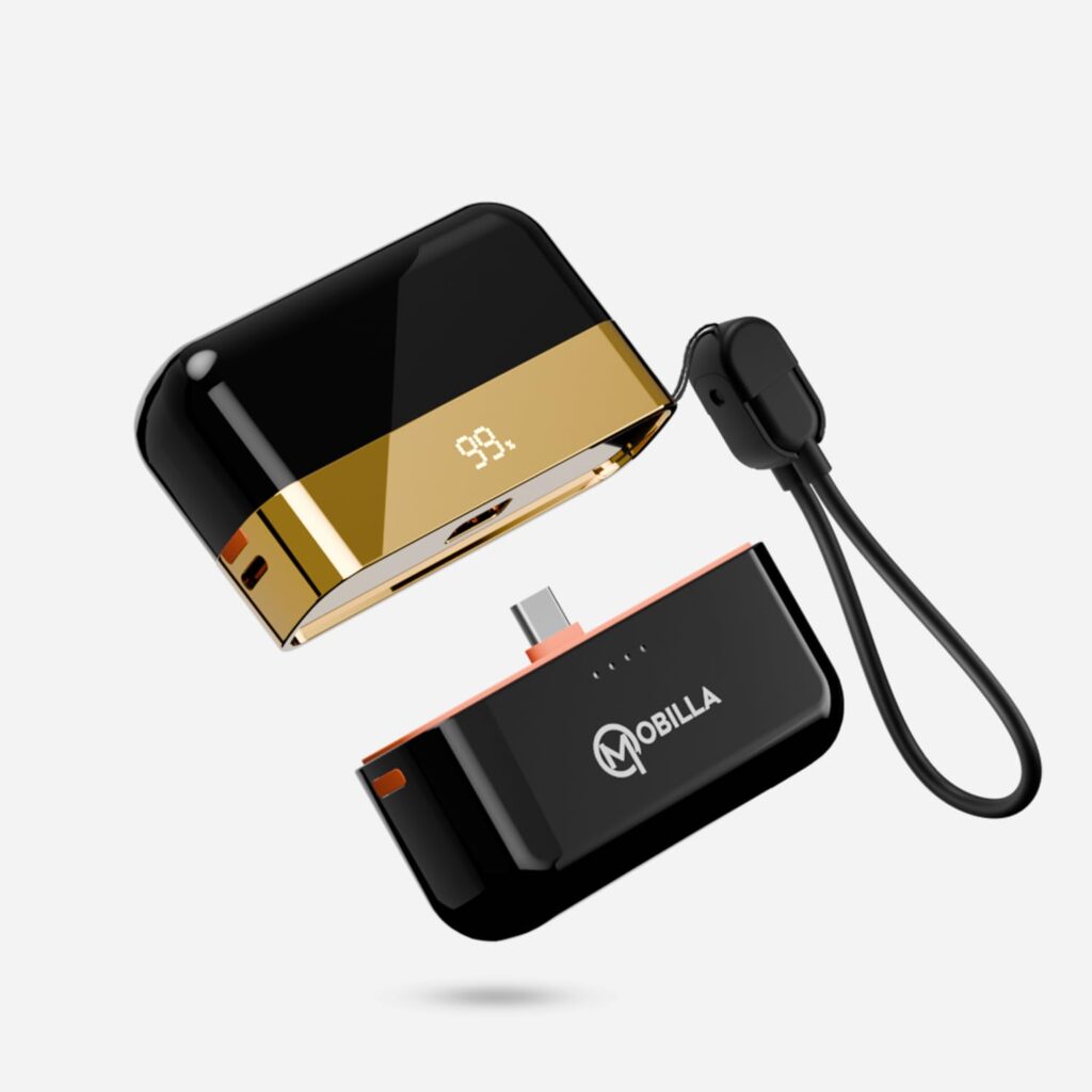 MPower Fusion Powerbank | India’s First 2-in-1 Powerbank | 10000mAh Battery Capacity | 22.5W PD-QC 3.0 Fast Charging | Built-in & Detachable Cables | Battery Display | Multi-Layered Protection (Black)