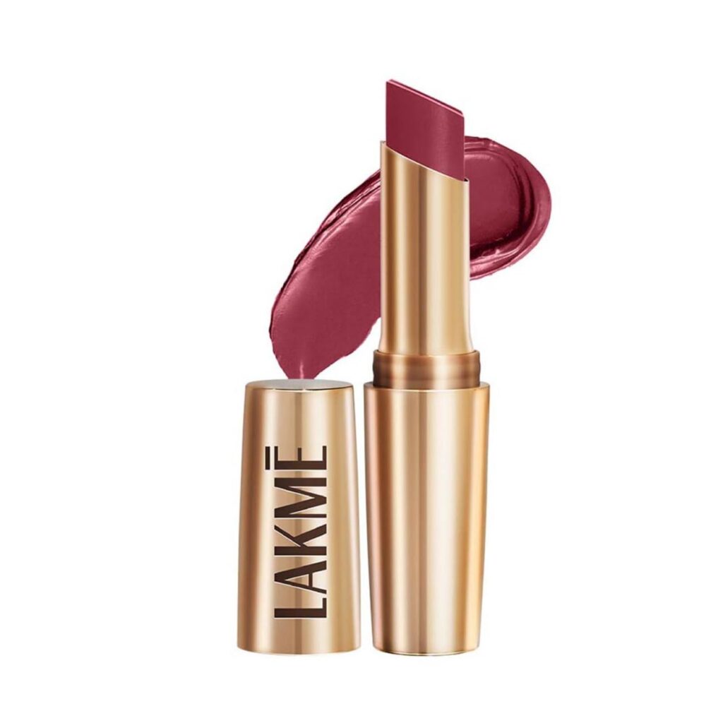 Lakme Powerplay Priming Matte Lipstick, Smooth Matte Finish, Lightweight Lipstick, Smudgeproof, Lasts 16hrs, Hydrates Lips, Maroon Mix, 3.6g