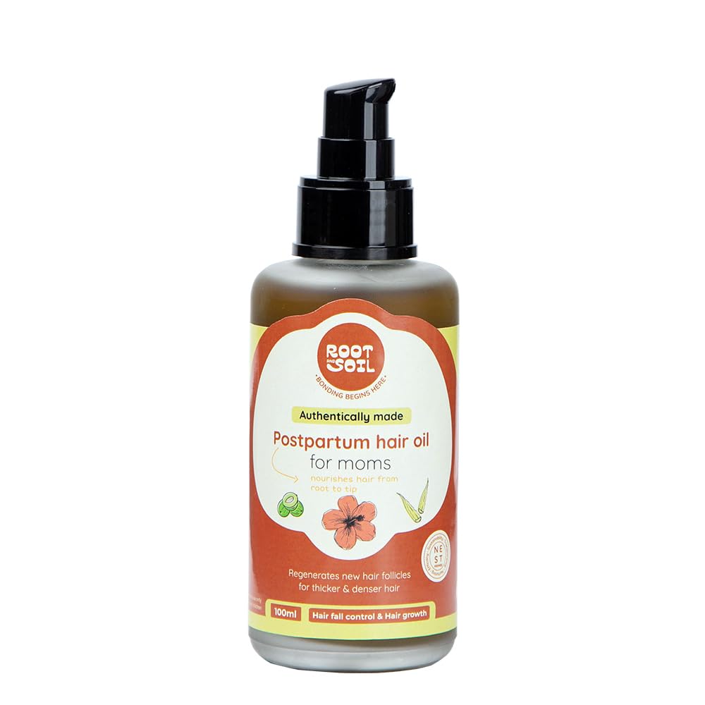 ROOT and SOIL Postpartum Hairfall Control & Hair Growth Oil: Nourishing Care for New Moms,310 Grams