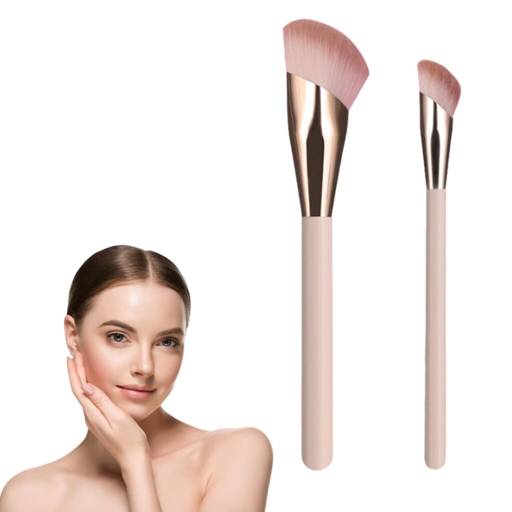 2 Pcs Foundation Brushes for Makeup Foundation Brush, Makeup Brush, Brush Set for Blending Liquid Powder BB Cream
