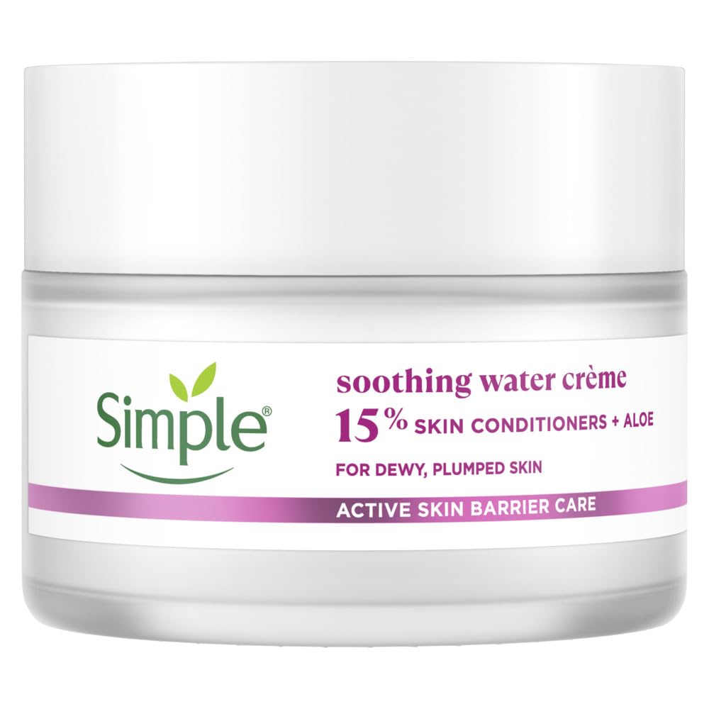 Simple Barrier Care Soothing Water Crème 40g | Supports Skin Barrier Health | For Normal To Oily, Sensitive Skin