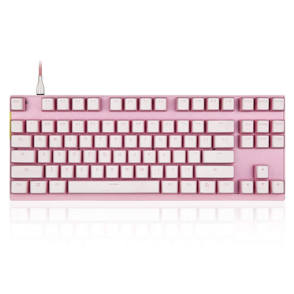 Keyboard Professional Gaming Mechanical Keyboard Rgb Led Backlight Usb Wired 87 Keys Keyboard for Esports Games