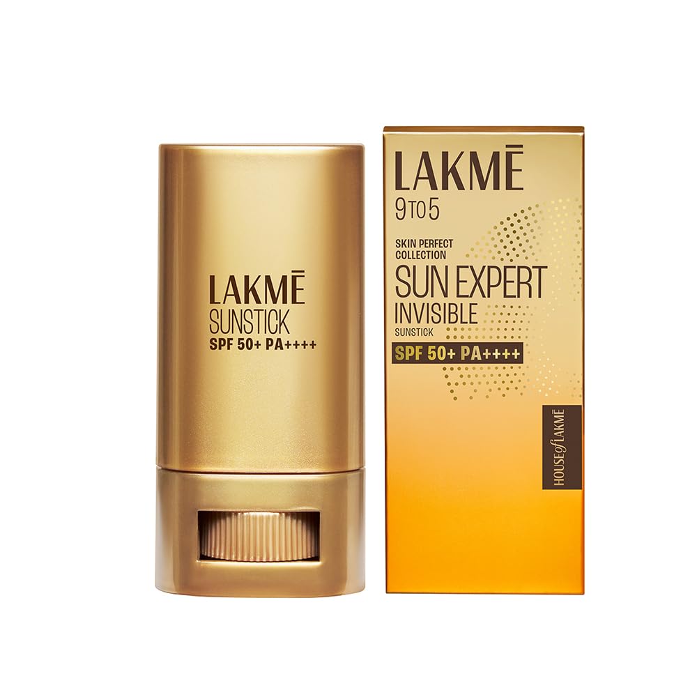 Lakme Sun Expert Invisible Sunstick SPF 50+ PA++++ for UVA/B,No white cast,on the go protection 18G